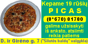 Baldų valgyklos picos