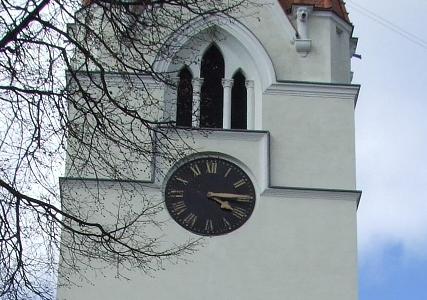 Šilutėje, evangelikų liuteronų bažnyčios laikrodis