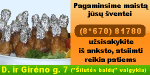 Maistas jūsų šventei
