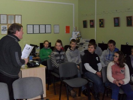 Istorijos pamoka Katyčių bibliotekoje