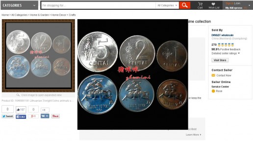 Kiniečiai ėmėsi kaldinti lietuviškus centus