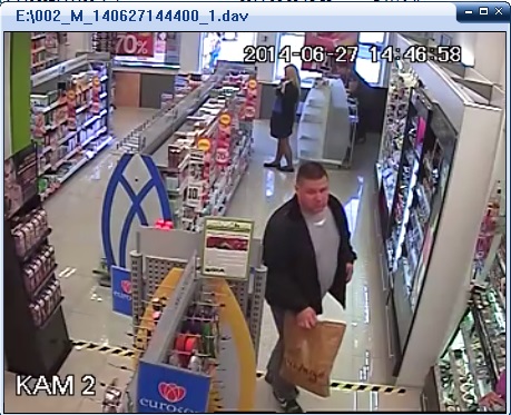 Policija ieško vagyste iš parduotvės įtariamo vyro