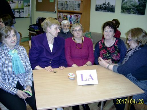 Nugalėjo komanda LA - neįgaliųjų draugijos nariai. Nuotraukos bibliotekos
