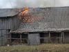Traksėdžiuose degė vaikų padegtas ūkinis pastatas