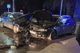 Avarija Taikos – Kudirkos gatvės sankryžoje