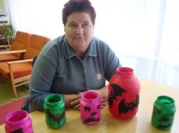 Žibintų gaminimo  pamoka Degučiuose