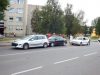 Prie perėjos susidūrė trys automobiliai Prie perėjos susidūrė trys automobiliai