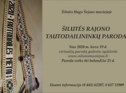 Virtuali Šilutės r. tautodailininkų paroda