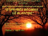 Stiprybės bėgimas – „Už BLAIVIĄ LIETUVĄ“!
