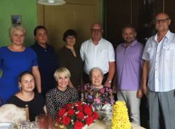 Sveikinimai katytiškei Zofijai Mickienei garbingo Jubiliejaus proga