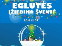 KALĖDINIŲ EGLUČIŲ ALĖJOS ATIDARYMAS IR EGLUTĖS ĮŽIEBIMO ŠVENTĖ