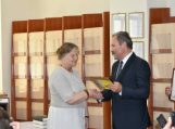Pasveikinta literatūrinės Fridricho Bajoraičio viešosios bibliotekos premijos laureatė