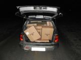 Pagėgių pasieniečiai sulaikė ir Nemunu atplukdytas cigaretes ir jas gabenusius kontrabandininkus