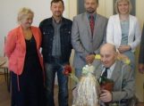 Pasveikintas 90-ąjį gimtadienį švenčiantis Šilutės senelių namų gyventojas