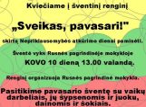 Renginys: „Sveikas pavasari“
