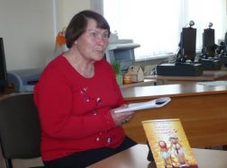 Literatūriniai pašnekesiai su poete Afemija Jurgelevičiene Vilkyčių bibliotekoje
