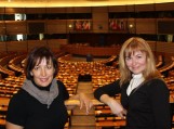 Šilutės Vydūno gimnazijos mokytojos Europos parlamente, Didžiojoje posėdžių salėje