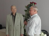 Su garbingu 80-ties metų jubiliejumi pasveikintas ilgametis sporto vadovas – Juozas Grigonis (kairėje)