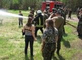 Jaunieji šauliai susipažino su ugniagesio gelbėtojo profesija