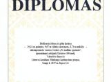 Diplomas Did geliu karuna